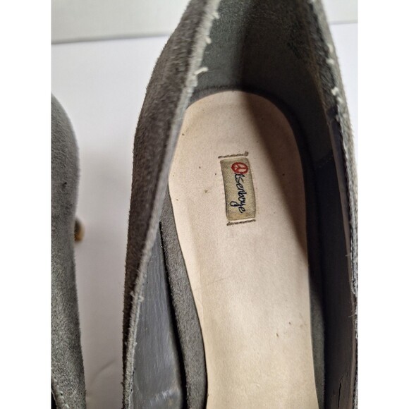 Olsenboye Round Toe Gray Pumps Heels Sz 9M Office Siren Career Mob Wife Work Y2K - Picture 6 of 10